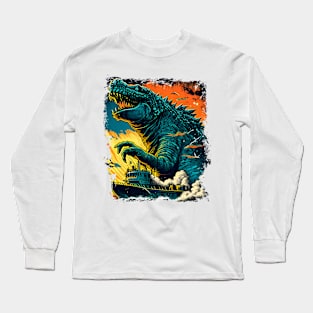 The Godzilla under Sun off Kanagawa - Gojira Long Sleeve T-Shirt